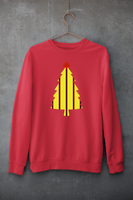 Watford Christmas Jumper - Yellow & Black & Red (Pinstripes)