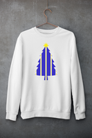 Leeds United Christmas Jumper - Blue & White & Yellow