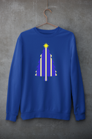 Leeds United Christmas Jumper - Blue & White & Yellow