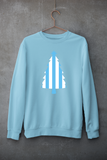 Christmas Tree Jumper -  Sky Blue & White