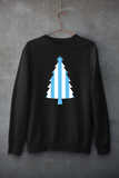 Christmas Tree Jumper -  Sky Blue & White