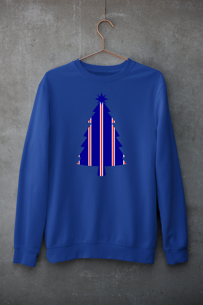 Christmas Jumper - Blue & Red & White