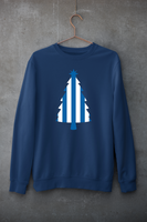 Christmas Tree Jumper -  Blue & White