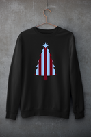 Christmas Tree Jumper -  Claret & Blue