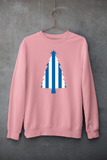 Christmas Tree Jumper -  Blue & White