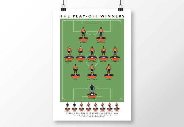 Luton Town - The Play-Off Winners 2023 Poster