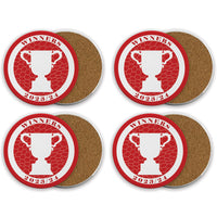 Liverpool Ceramic Beer Mat - League Cup Winners
