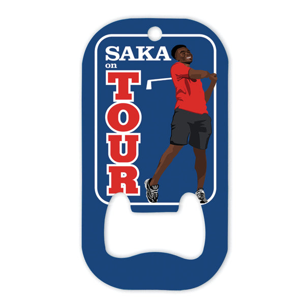 Bukayo Saka Bottle Opener - Saka on Tour