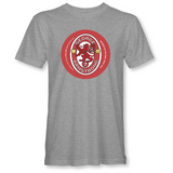 Arsenal Beer Mat T-Shirt - Highbury Heroes (12 designs available) - Grey