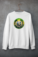 Blues Beer Mat Sweatshirt (12 designs available) - White