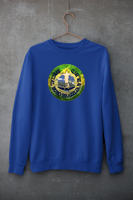 Blues Beer Mat Sweatshirt (12 designs available) - Blue