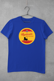 Blues Beer Mat T-Shirt (12 designs available) - Blue