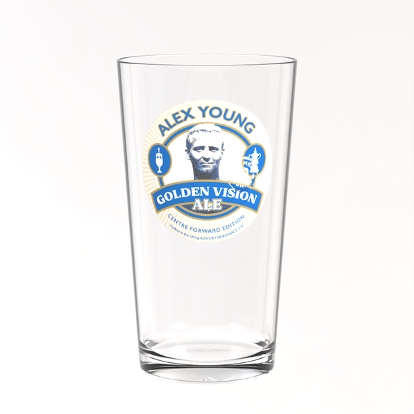 Everton Pint Glass - Alex Young