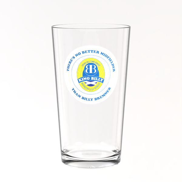 Leeds United  Pint Glass - Billy Bremner