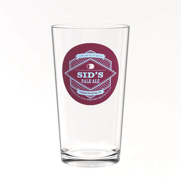 Aston Villa Pint Glass - Gordon Cowans