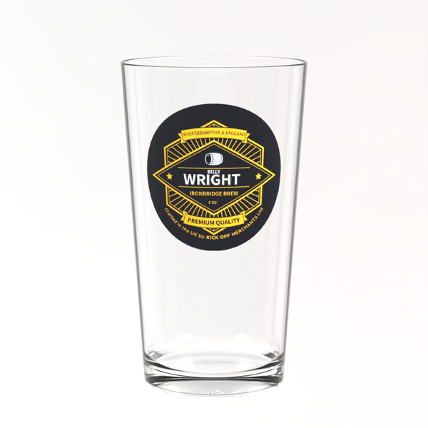Wolves Pint Glass - Billy Wright