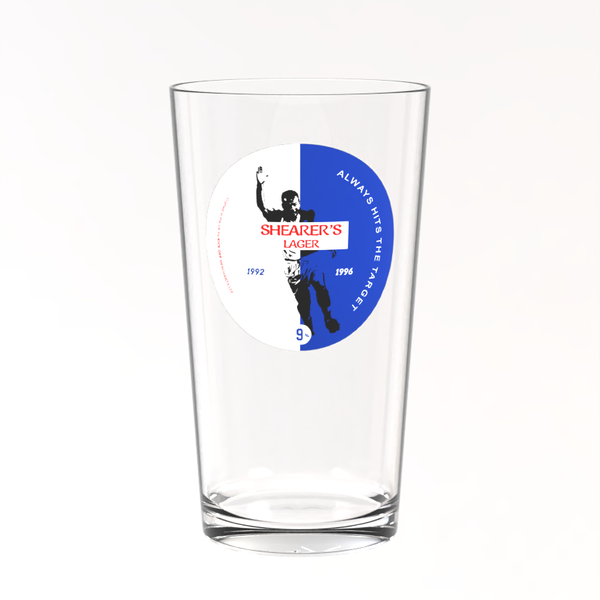 Blackburn Rovers Pint Glass - Alan Shearer