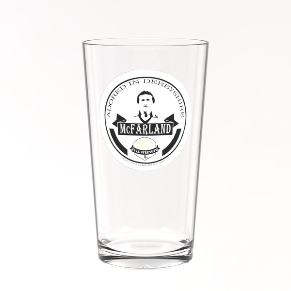 Derby Pint Glass - Roy McFarland
