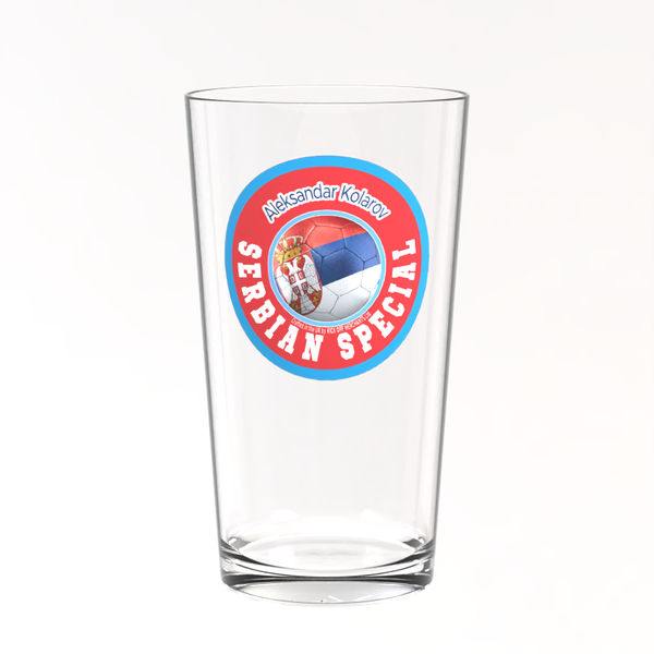 Manchester City Pint Glass - Aleksandar Kolarov