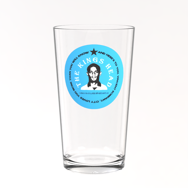 Manchester City Pint Glass - Vincent Kompany