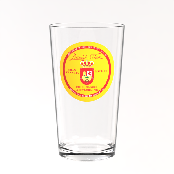 Manchester City Pint Glass - David Silva