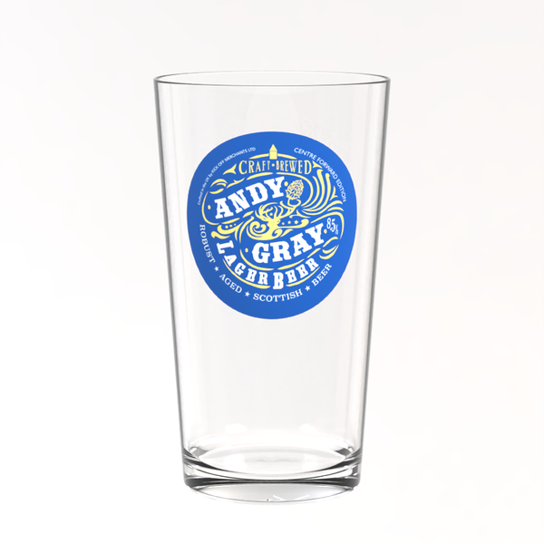 Everton Pint Glass - Andy Gray