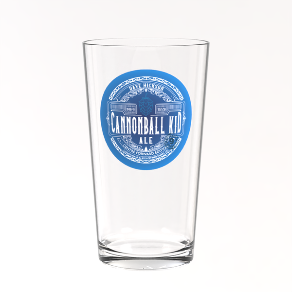 Everton Pint Glass - Dave Hickson