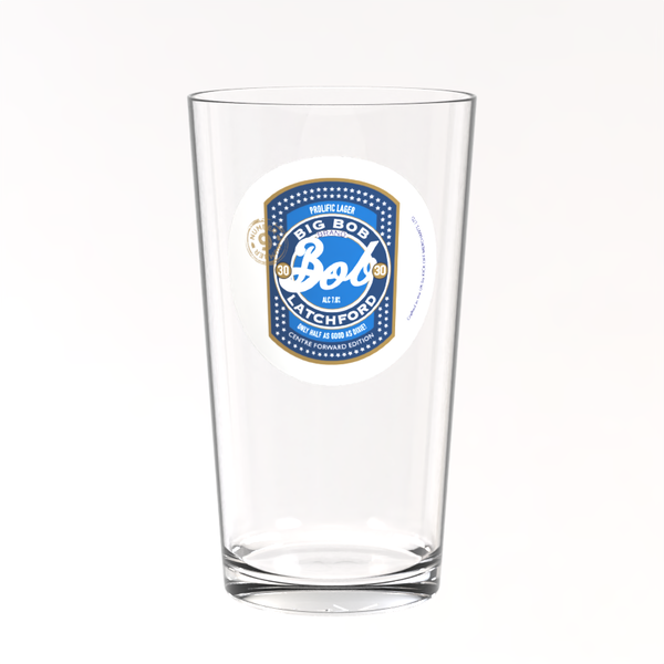 Everton Pint Glass - Bob Latchford