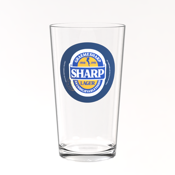 Everton Pint Glass - Graeme Sharp