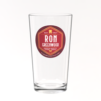 West Ham Pint Glass - Ron Greenwood