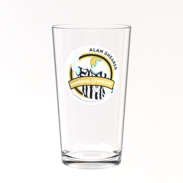 Newcastle Pint Glass - Alan Shearer