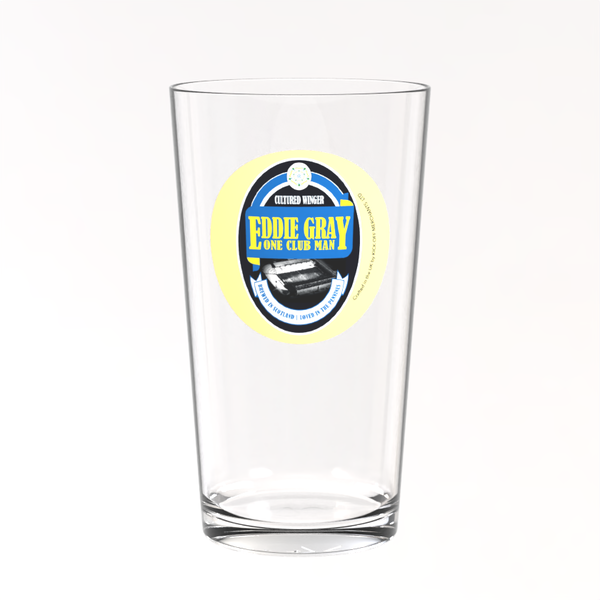 Leeds United Pint Glass - Eddie Gray