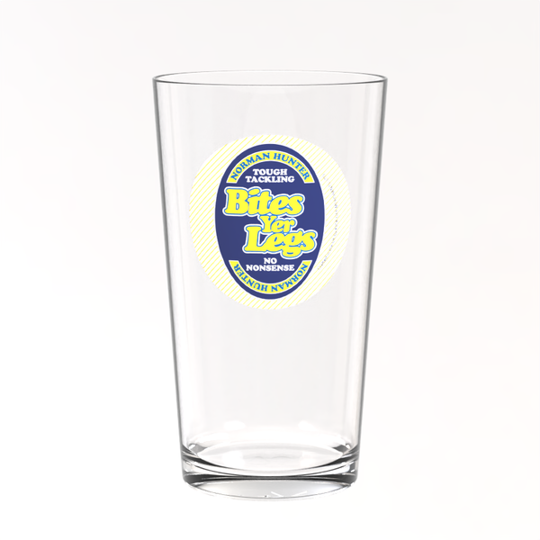 Leeds United Pint Glass - Norman Hunter