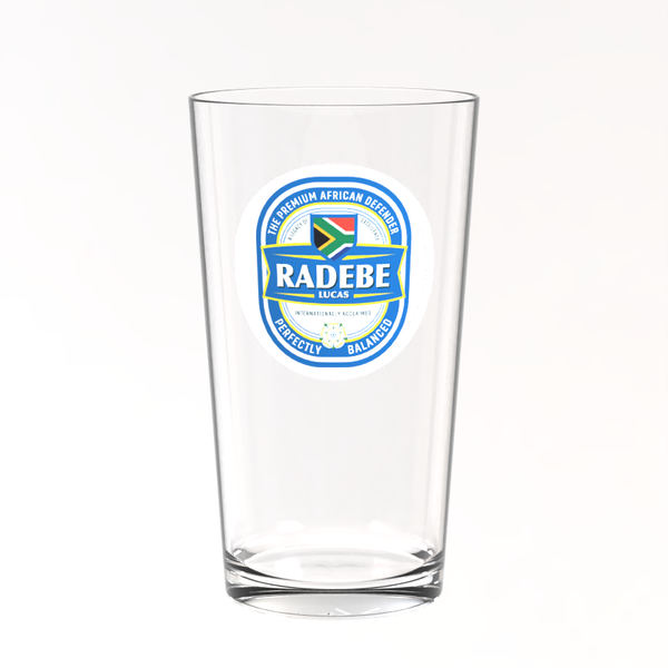 Leeds United Pint Glass - Lucas Radebe