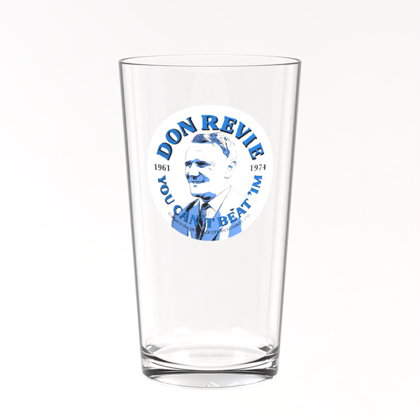 Leeds United Pint Glass - Don Revie