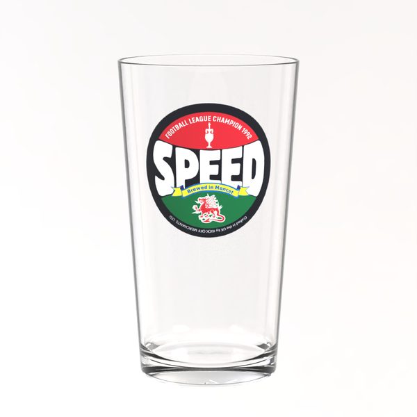 Leeds United Pint Glass - Gary Speed
