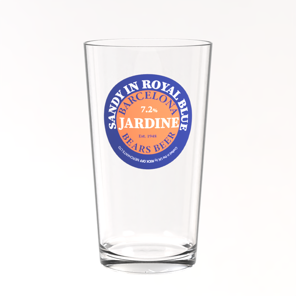 Rangers Pint Glass - Sandy Jardine