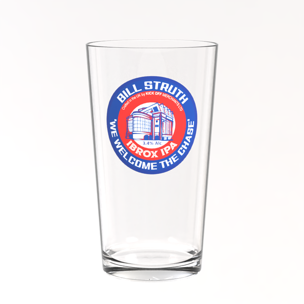 Rangers Pint Glass - Bill Struth