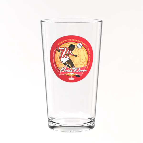 Sheffield United Pint Glass - Brian Deane