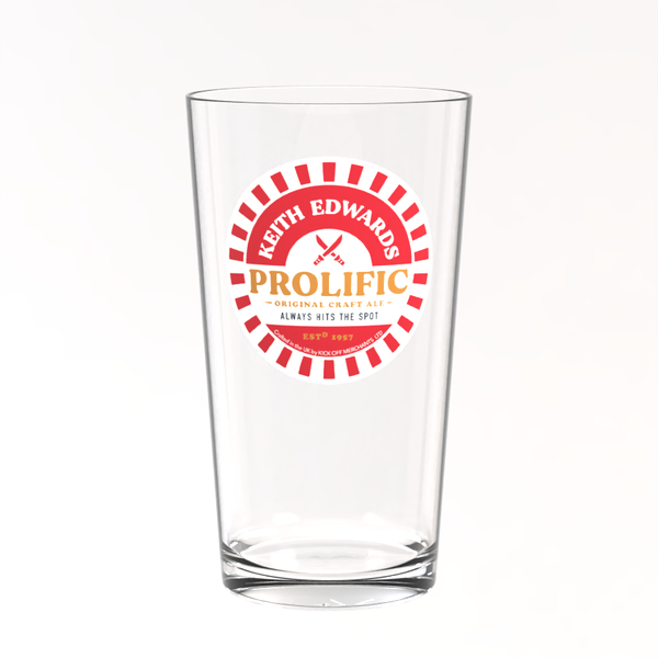 Sheffield United Pint Glass - Keith Edwards