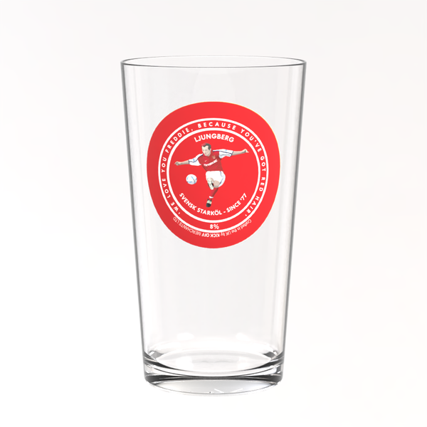 Arsenal Pint Glass - Freddie Ljungberg