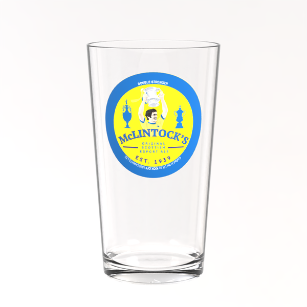 Arsenal Pint Glass - Frank McLintock