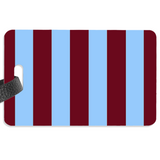 Claret and Blue Luggage Label