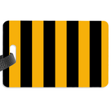 Gold and Black Luggage Label