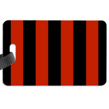 Red and Black Luggage Label