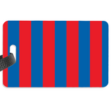 Red and Blue Luggage Label