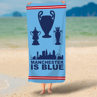 Manchester City Beach Towel - Treble Winners