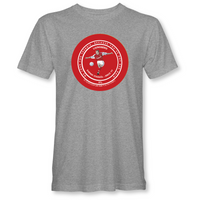 Arsenal Beer Mat T-Shirt - Highbury Heroes (12 designs available) - Grey