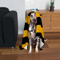 Gold and Black Dog Blanket