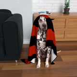 Red and Black Dog Blanket